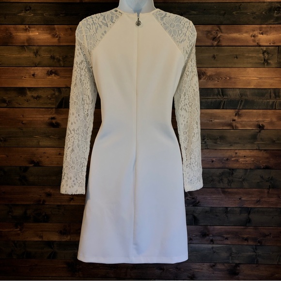 Lace sleeve white dress - Picture 2 of 10